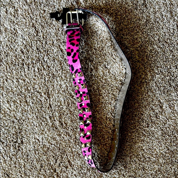 Accessories - Pink Leopard Print Belt